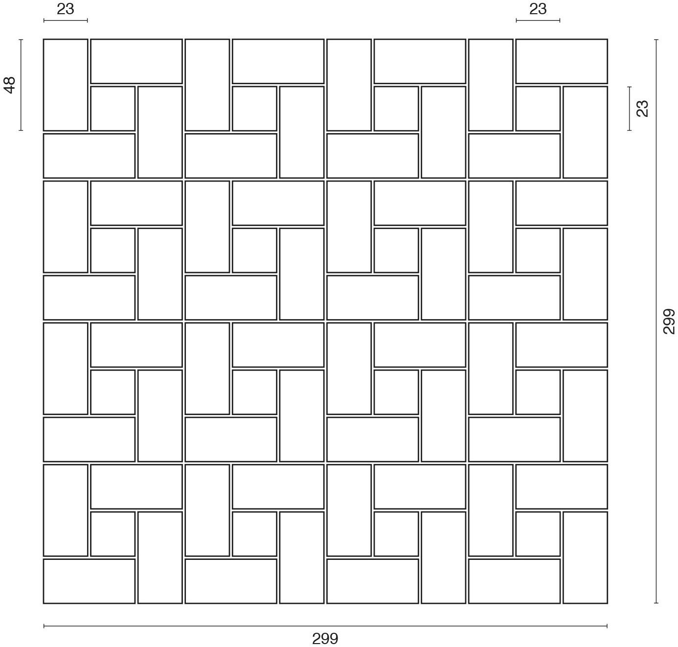 Ideamarmo Мраморная мозаика Square Sqr 802 - Вид №1