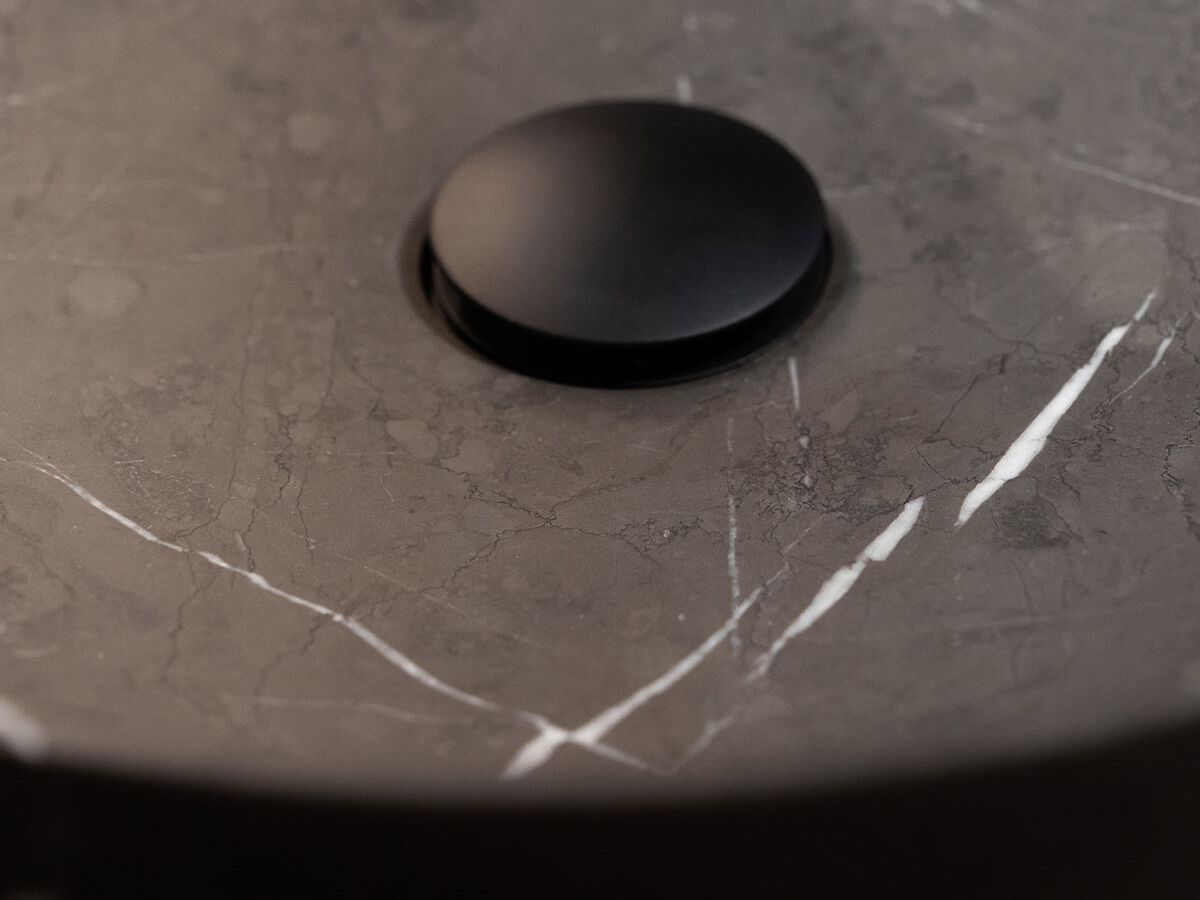 Отдельно стоящий круглый умывальник из мрамора Pietra Grey Inbani решетки ARCH-00034907 - Вид №11