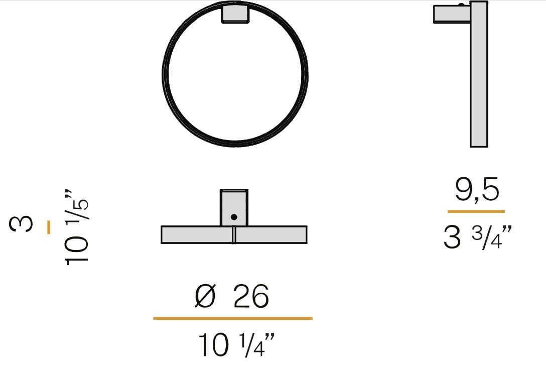 Алюминиевый светодиодный настенный светильник Panzeri Zero Round ARCH-00084693 - Вид №3