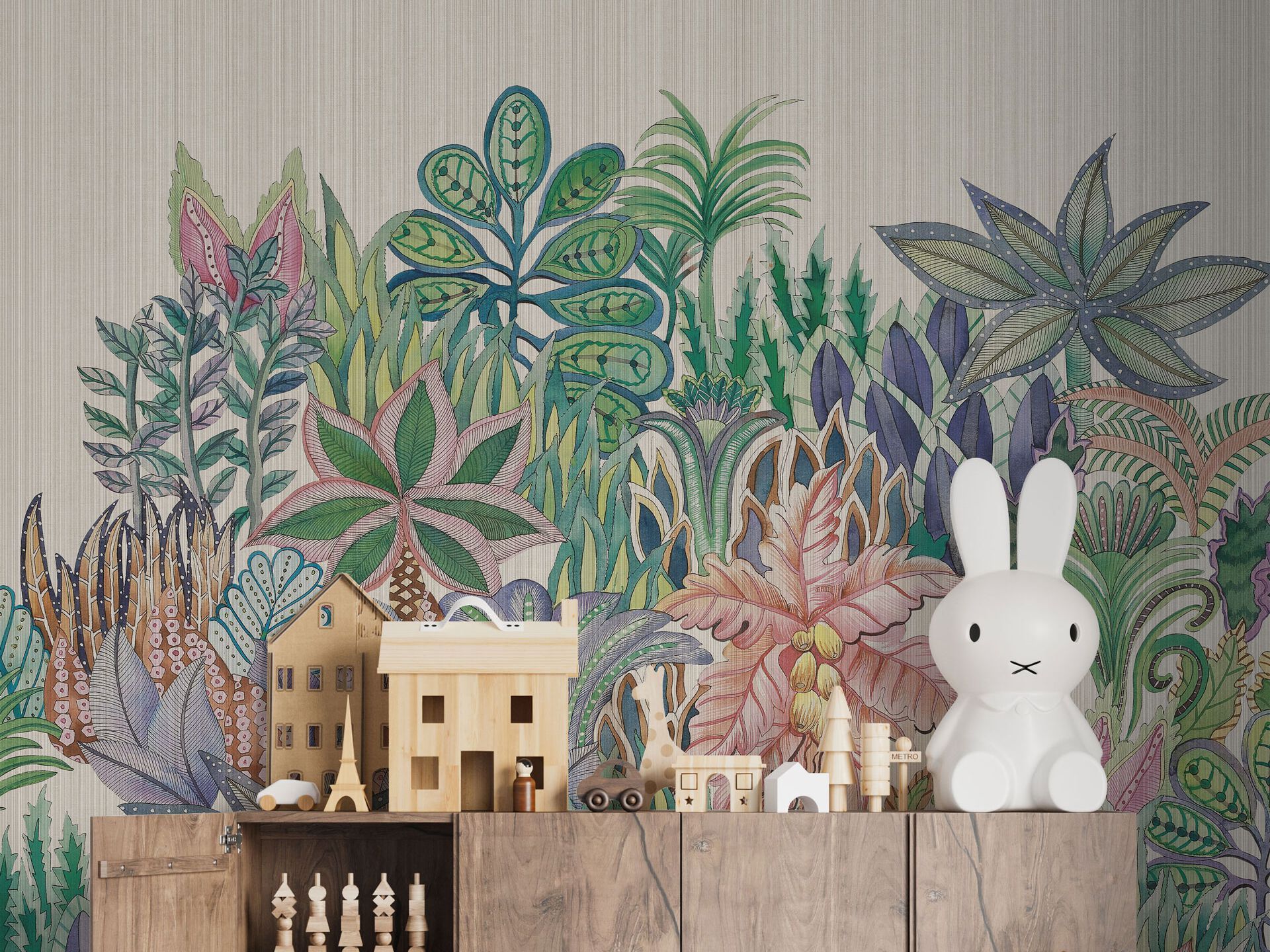 Детские панорамные обои с цветочными мотивами Rimura 2025 ARCH-00138599