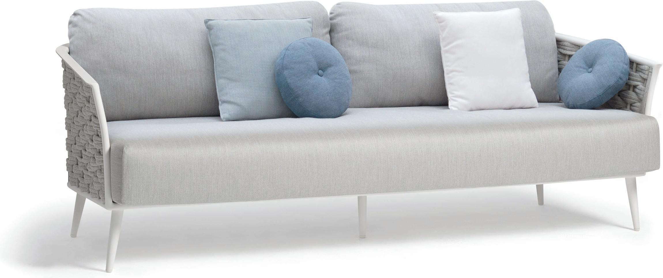 MNST583 3-х мест. белый веревка 45мм серебристая Manutti Cascade