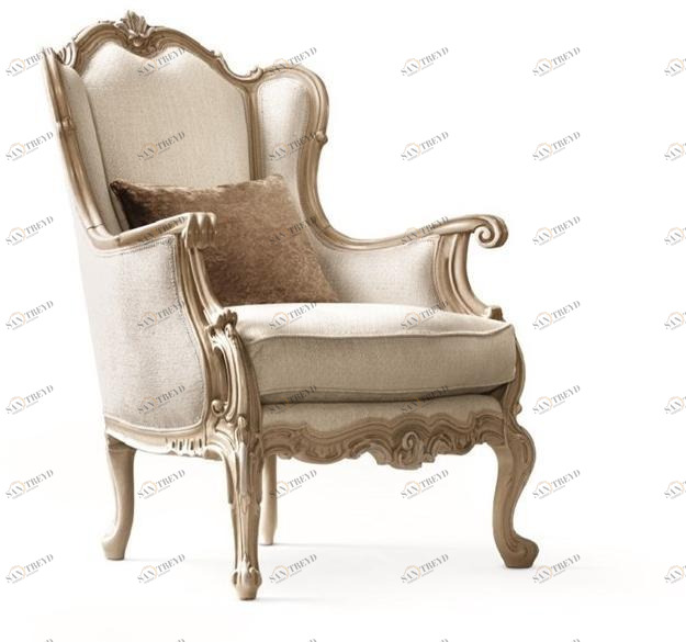 SCAPPINI & C Кресло Bergere из ткани с подлокотниками Timeless 9870-p