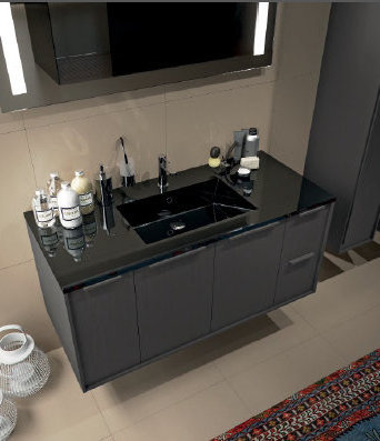 MANHATTAN 7 Комплект мебели cm 122,4+27,4+27,4+27,4 Berloni Bagno 42966 - Вид №3