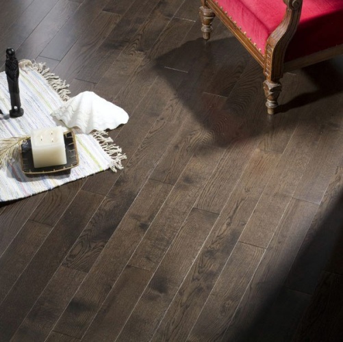 Инженерная доска Coswick Классическая Угольный 127мм Лак Дуб Селект (Гладкая) 600…2100х127 мм 11541107 - Вид №3