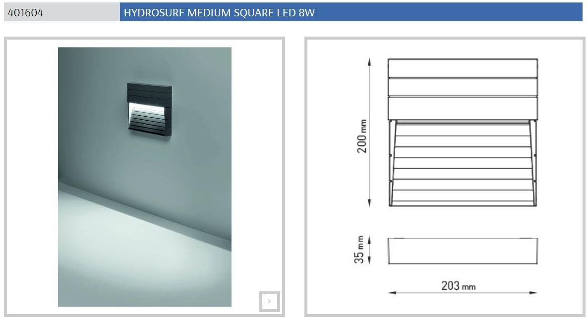 PUK Настенная светодиодная лестница из литого под давлением алюминия для улицы Hydrosurf sun-id-1509538 - Вид №12