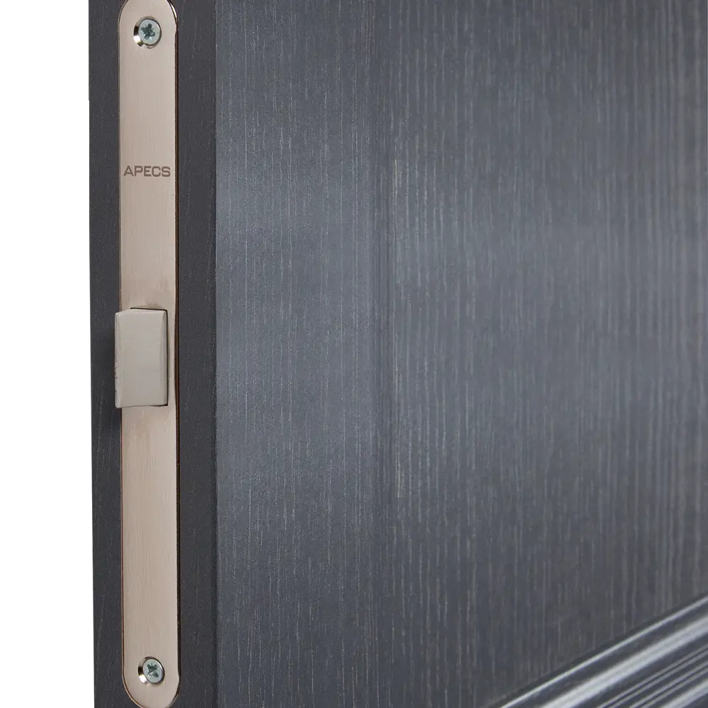 Дверь межкомнатная глухая трилло 60x200 см Hardflex цвет грей легно с замком и петлями 82347850 STLM-2069661 МАРИО РИОЛИ  - Вид №3