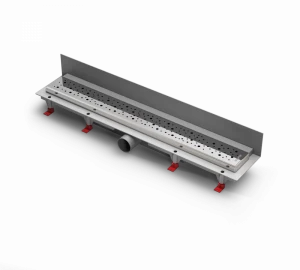 Водоотводящий желоб ALPEN Drops ALP-650DN3 к стене с рамкой