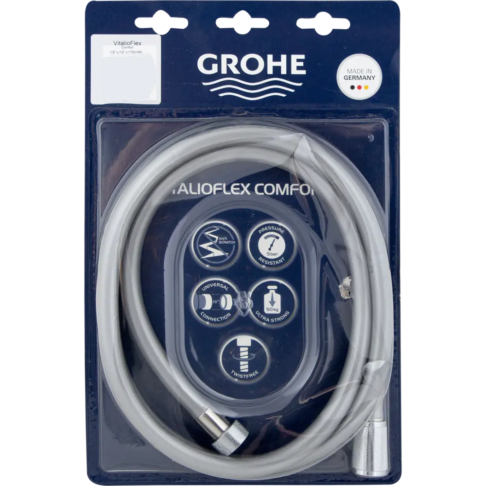 Шланг для душа Grohe 1.75 м ПВХ цвет хром STLM-2156224 - Вид №1
