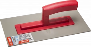 Терка штукатурная ударопрочная малая 140х280мм с пластмассовой ручкой Зубр