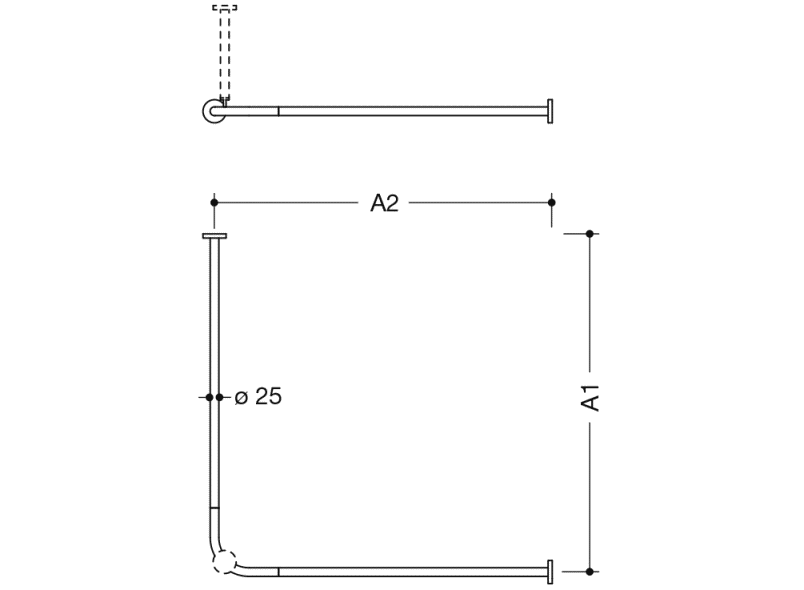 900.34.10S60 Карниз для штор, специальные длины HEWI System 900 - Вид №8
