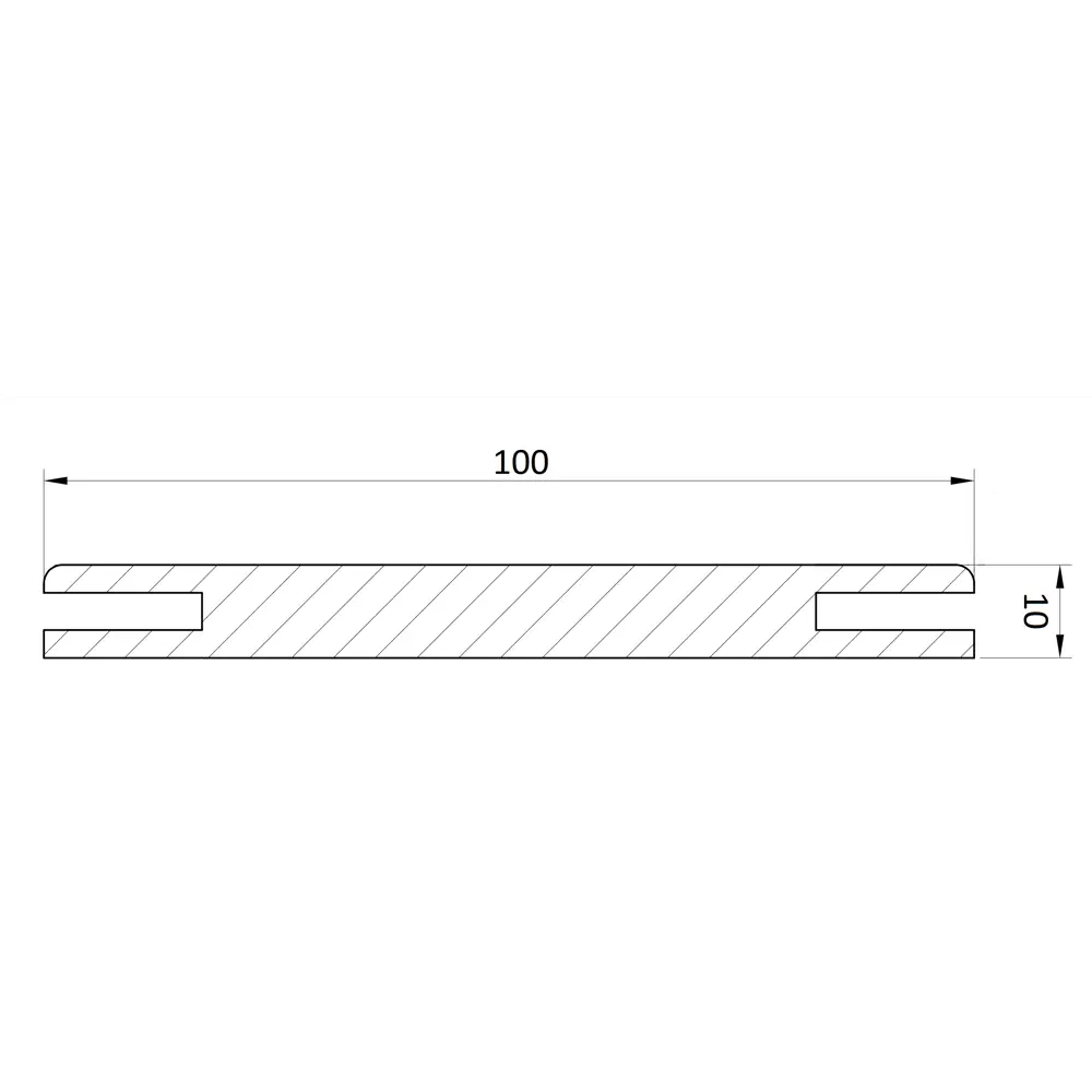 Добор телескопический Афина/Эллада/Аттика/Халика 2100х100х10 мм полипропилен цвет белый BELWOODDOORS STLM-2115216 - Вид №2