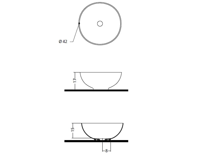 Керамическая круглая столешница Gaia Mobili Complements ARCH-00148516 - Вид №2