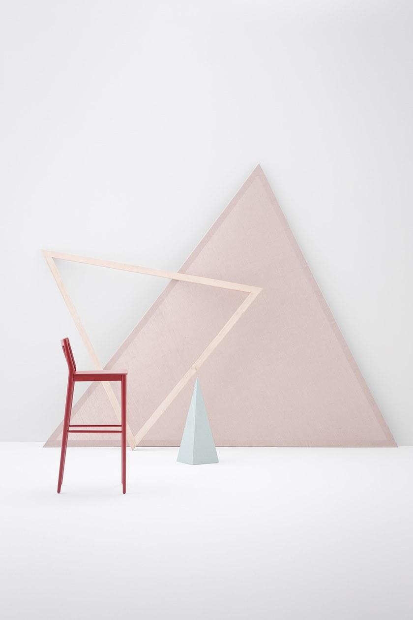 Billiani Табурет из бука с мягким сиденьем Tracy 598 - Вид №2