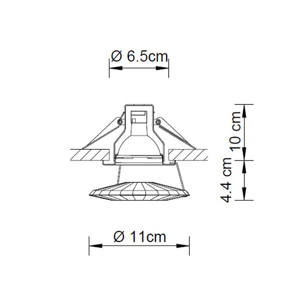 Swarovski A.8992 NR 030 009 Atlas AB встраиваемый потолочный 55572 - Вид №1