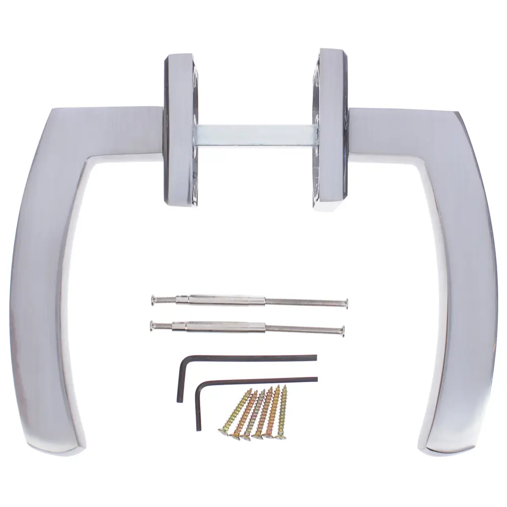 Ручка дверная на розетке Фабрика замков A 204 LPD, цвет глянцевый белый STLM-2030363 - Вид №2