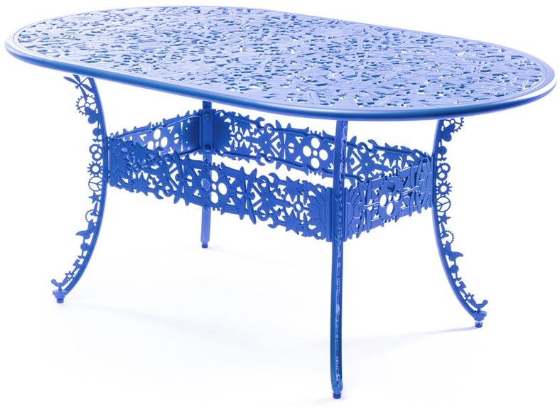 Seletti Овальный садовый стол из алюминия Industry 18688 - Вид №1