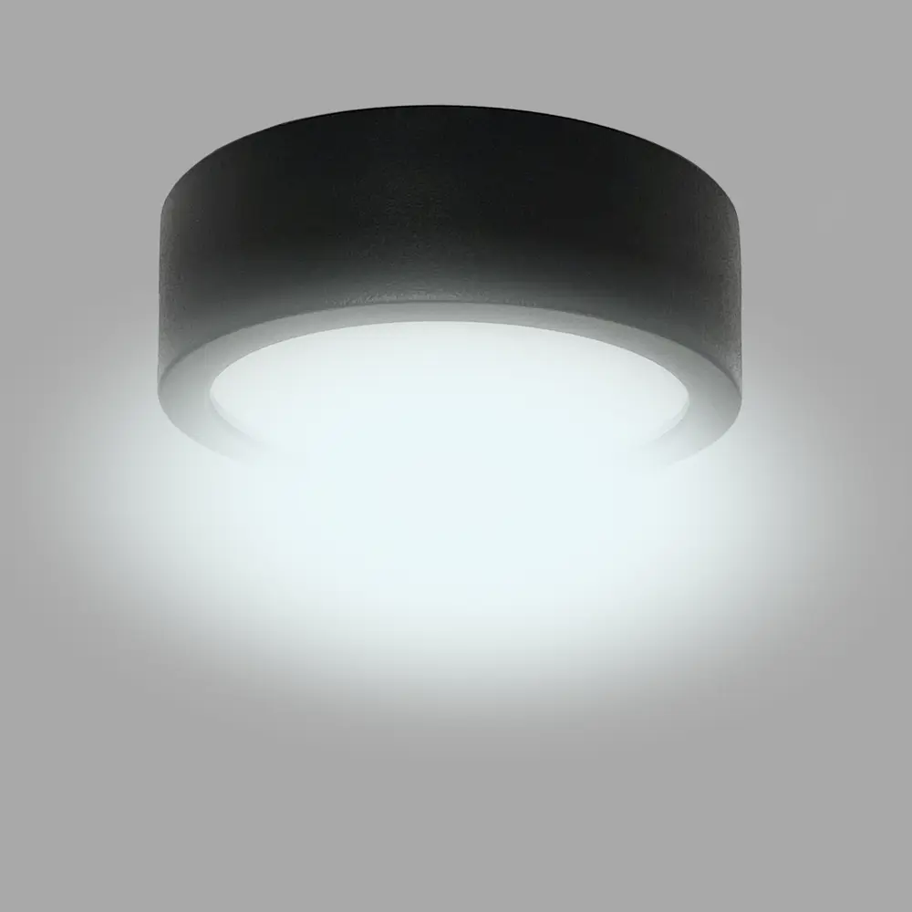 Светильник точечный светодиодный накладной CK80-6H-3-4-6K 3 м² белый свет цвет сатинированный чёрный СВЕТКОМПЛЕКТ STLM-2081712 - Вид №1