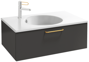 EB2515-R8-NR4 Тумба под столешницу 80 см, 1 ящик, золотая ручка JACOB DELAFON ODÉON RIVE GAUCHE