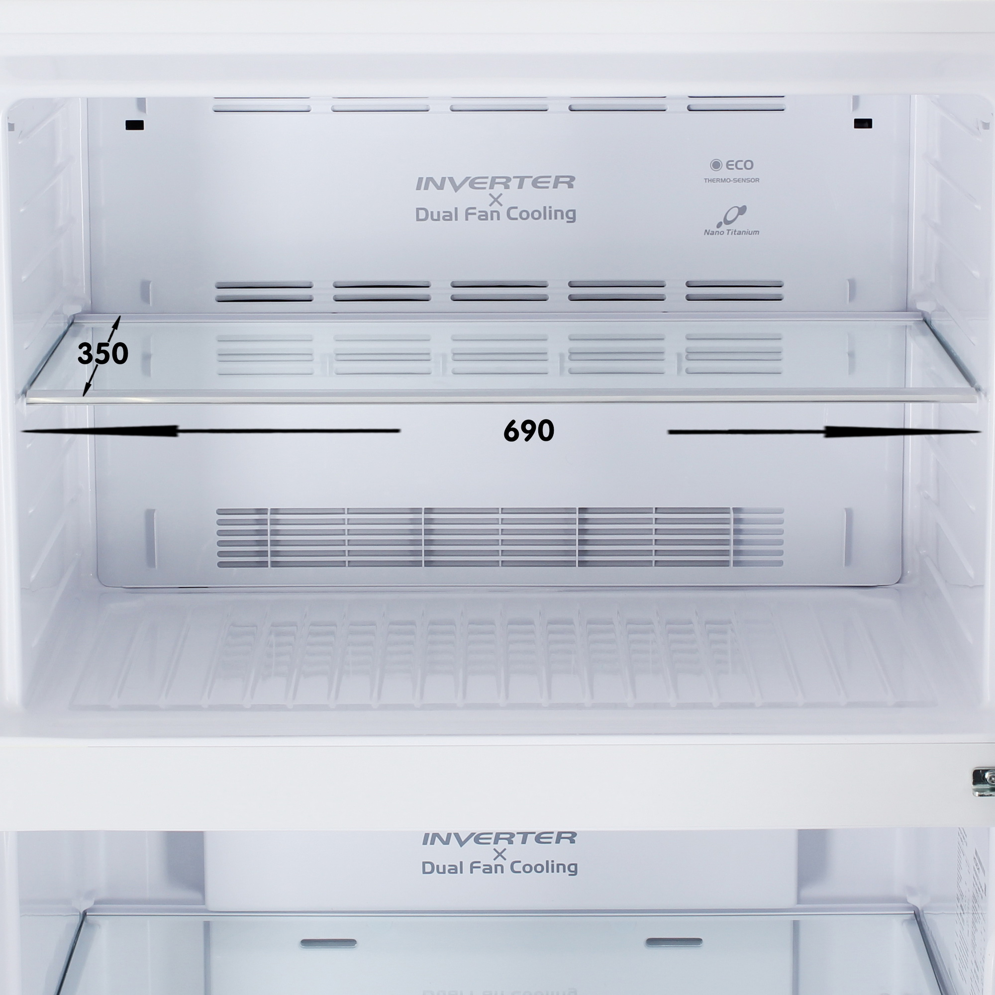 9087367 Холодильник с морозильником   Hitachi R-V660PUC7-1 TWH белый STDN-0147033 - Вид №9