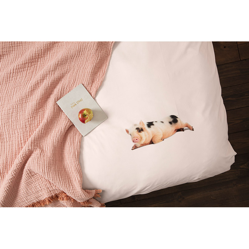 Комплект постельного белья "Поросенок розовый" 200 х 220 см SNURK MISSPEGGYPINK200X220 - Вид №3