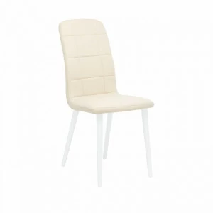 Стул мягкий со светло-коричневыми ножками кремовый Leset "Айсен Крем" IMPEX  00-3967288 Бежевый;белый