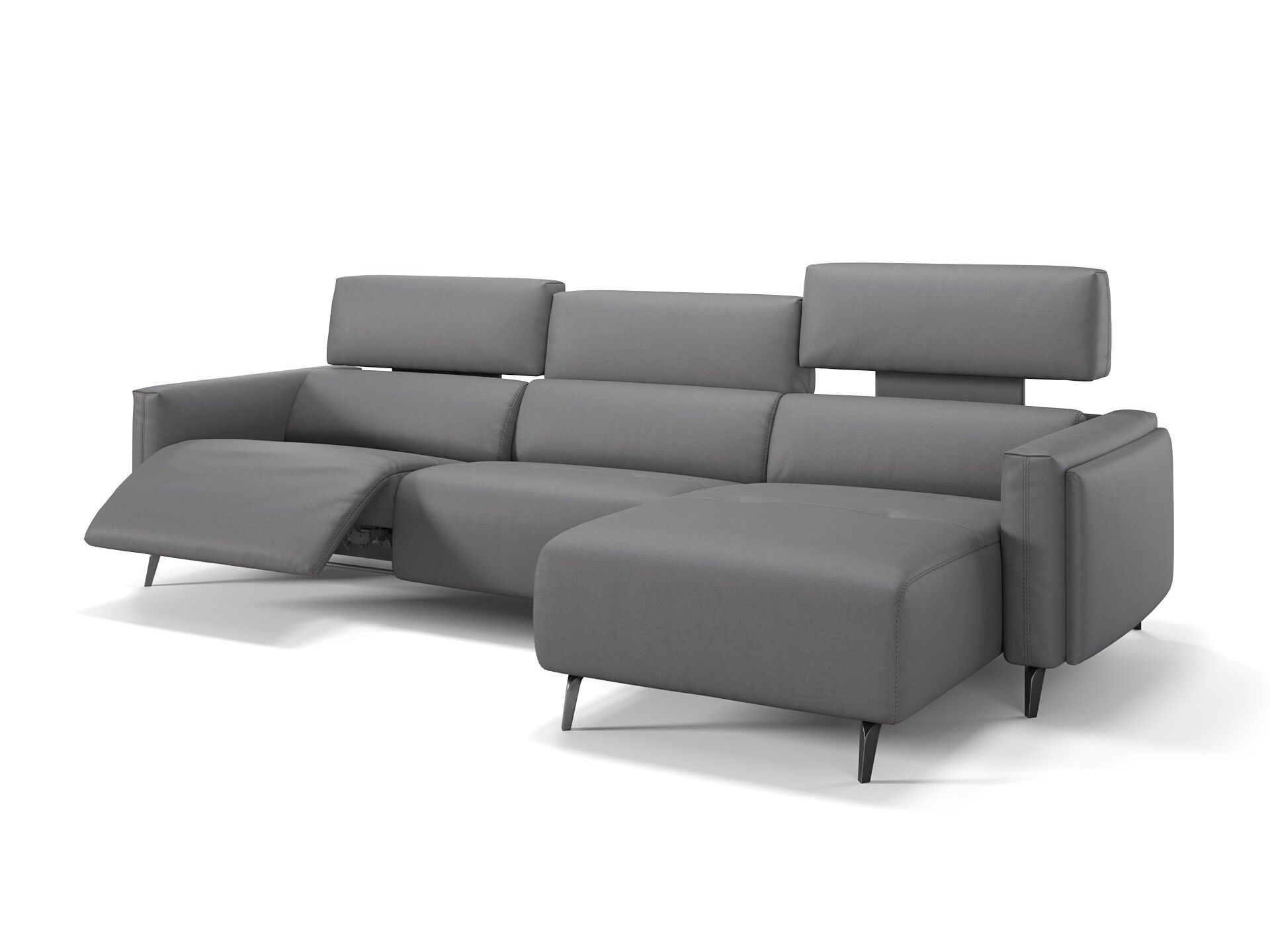 Кожаный диван с полуостровом Sofanella Avella ARCH-00119540