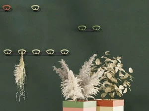 Manade Настенная вешалка из алюминия и абс. Kobè