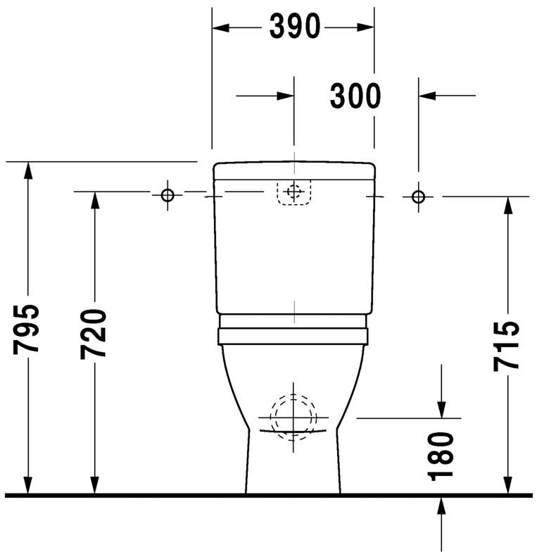 0128092000 Компакт унитаз с бачком Белый Duravit Starck 3 Германия - Вид №3