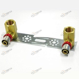 Угол двойной на планке BP 16х1/2" пресс TIEMME 1650024