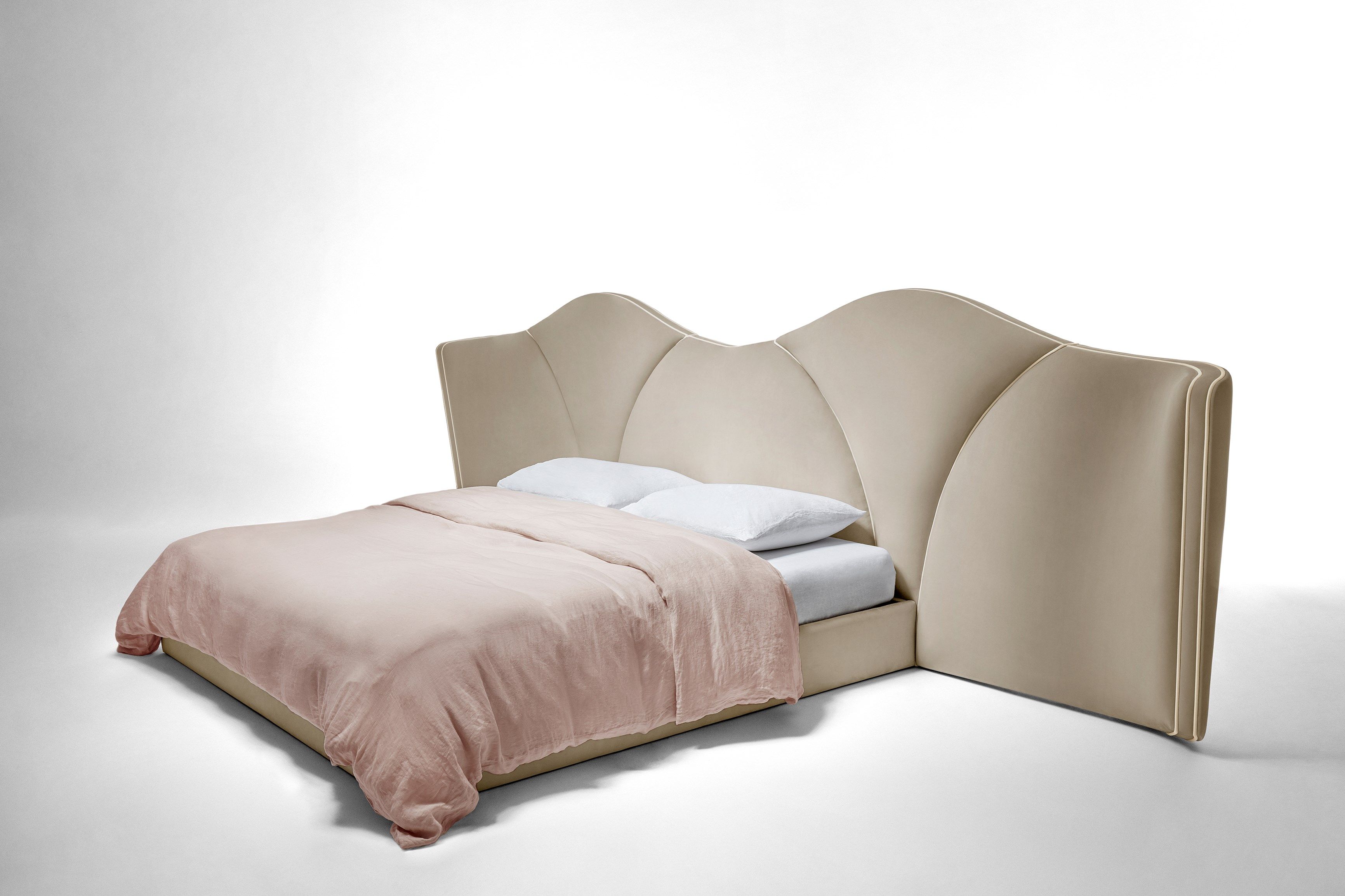 Бархатная двуспальная кровать Munna Жозефина ARCH-00072820 - Вид №1