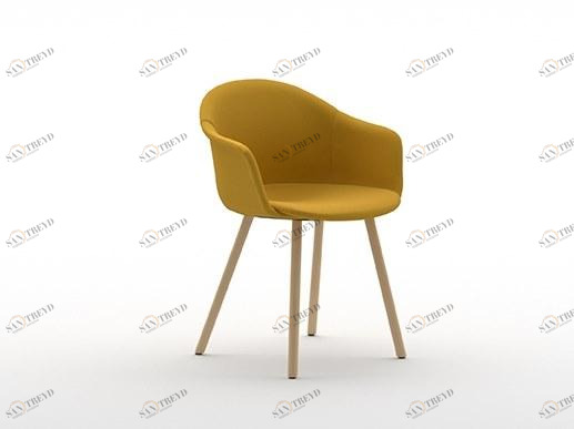 arrmet Стул из ткани с подлокотниками Máni armshell fabric sun-id-1415333