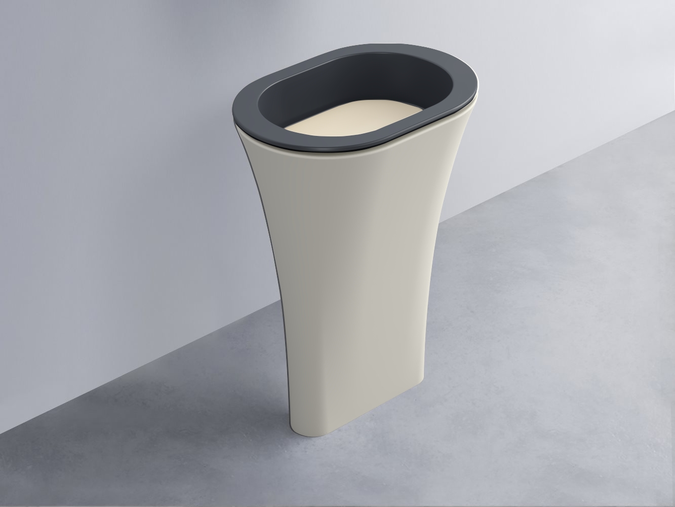 AMLA65-BA+AMPILO-LN+AMCOLO-TL Раковина Amedeo Ovale отдельностоящая cielo Enjoy + Amedeo Ceramica Cielo