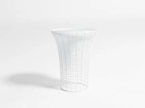 GANDIABLASCO Высокий садовый табурет из нержавеющей стали Aram