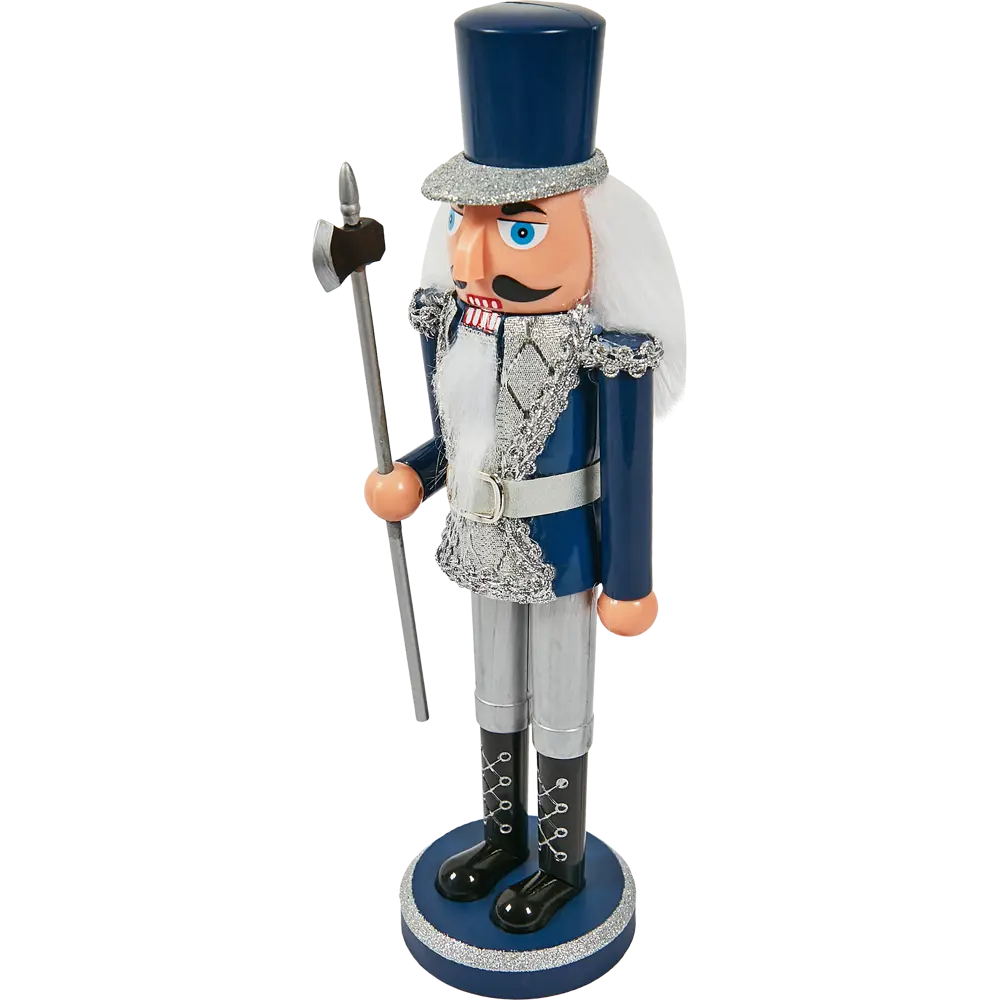 87547373 Декоративная фигура пластиковая Щелкунчик в синем 28см STLM-1443590 Santreyd Christmas - Вид №1
