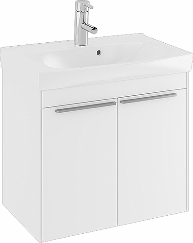 47386 Комплект мебели IFO Sense, с двумя дверцами, компактный, Ш = 900 мм, Ш1 = 922 мм, белый  - Вид №1