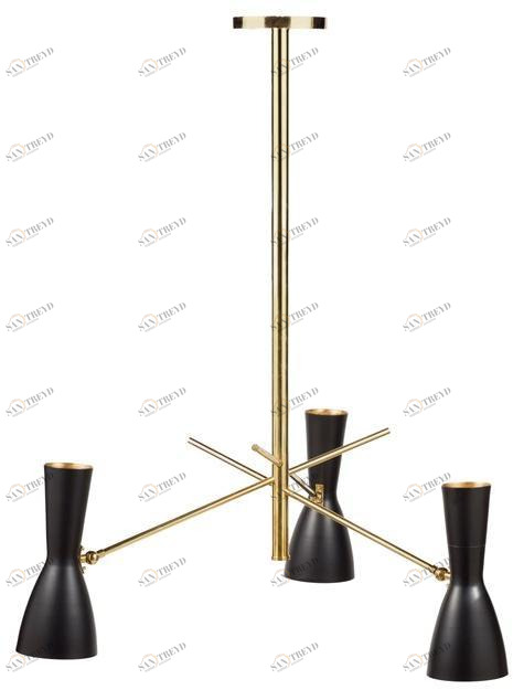 Il Bronzetto Регулируемая люстра из латуни Wormhole Wormhole 08