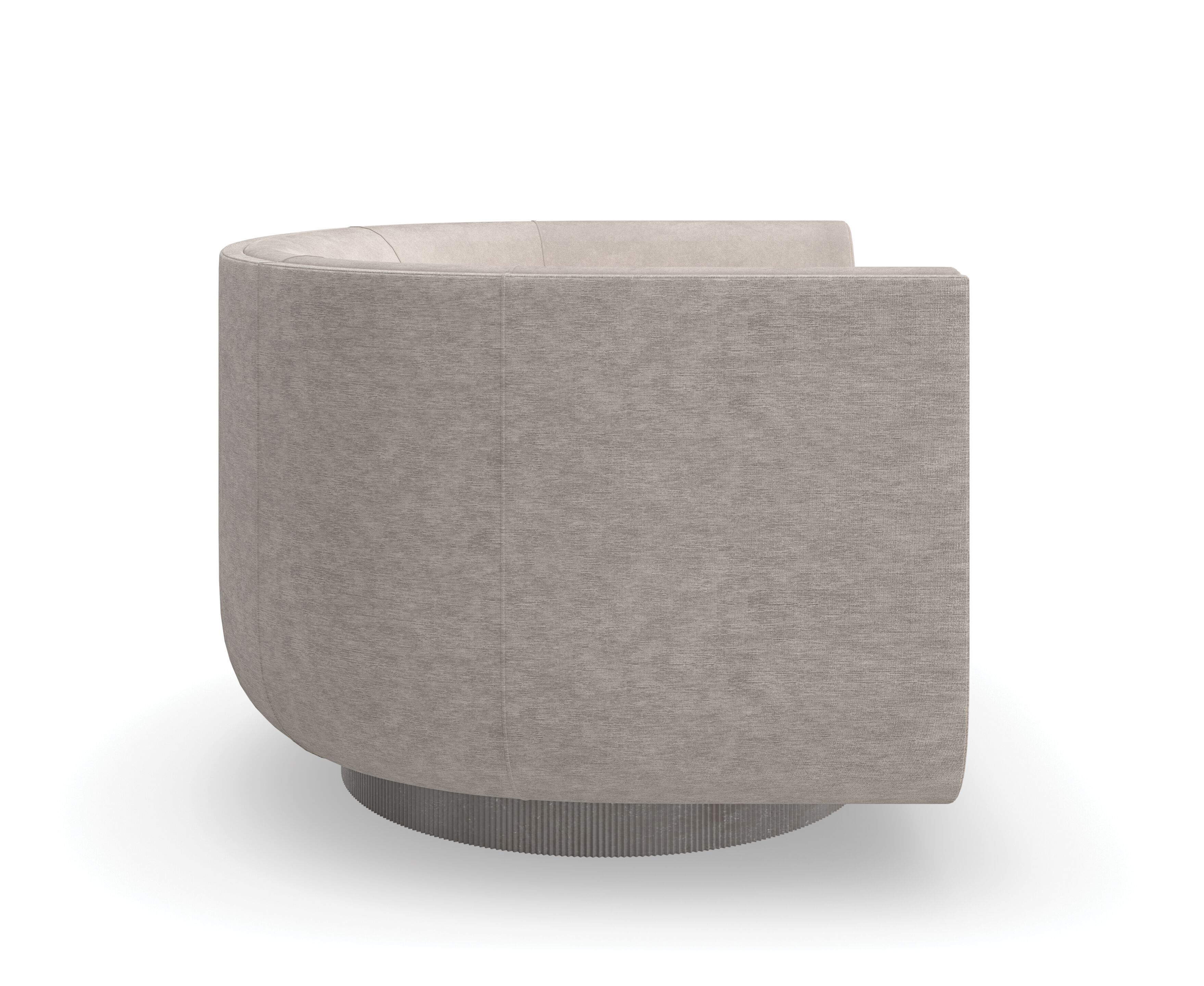 Бархатное вращающееся кресло с подлокотниками Caracole Clipper ARCH-00095571 - Вид №2