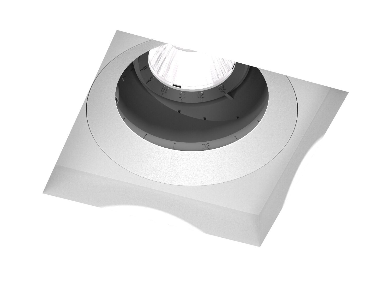 Литой алюминиевый поворотный квадратный встраиваемый прожектор PROLICHT Bioniq ARCH-00101884 - Вид №1