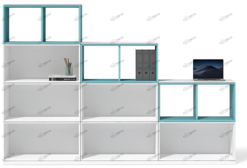 Bralco Офисный модульный деревянный шкаф отдельно стоящий Ubi evo sun-id-1498283