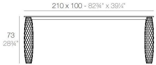 VONDOM Садовый стол из hpl Vases sun-id-1392242 - Вид №1