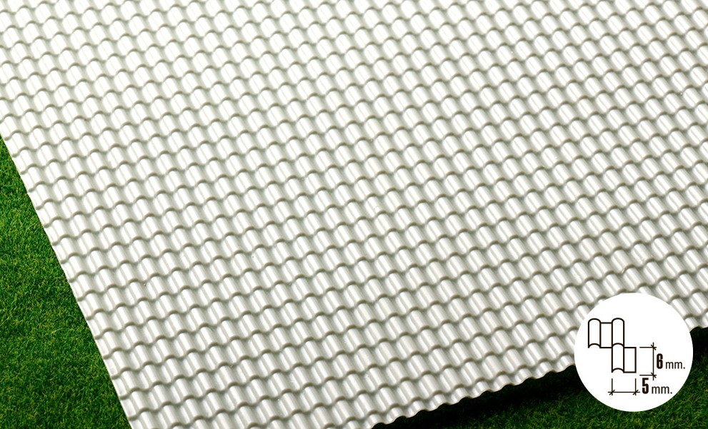 1/50 Объёмная текстура 18 х 27 х 0.03 см 041-mch-050 металлочерепица Morrison 