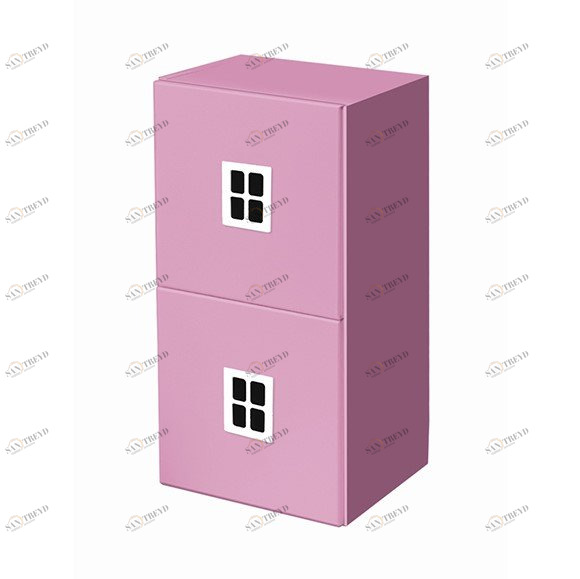 Полка детская вертикальная "Амстердам" МАНДАРИН АМСТЕРДАМ 179551 Розовый Santreyd 