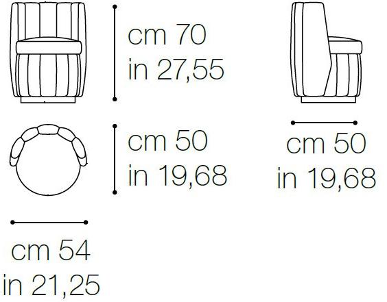 Grilli Вращающееся кресло Prisma 721701 - Вид №3