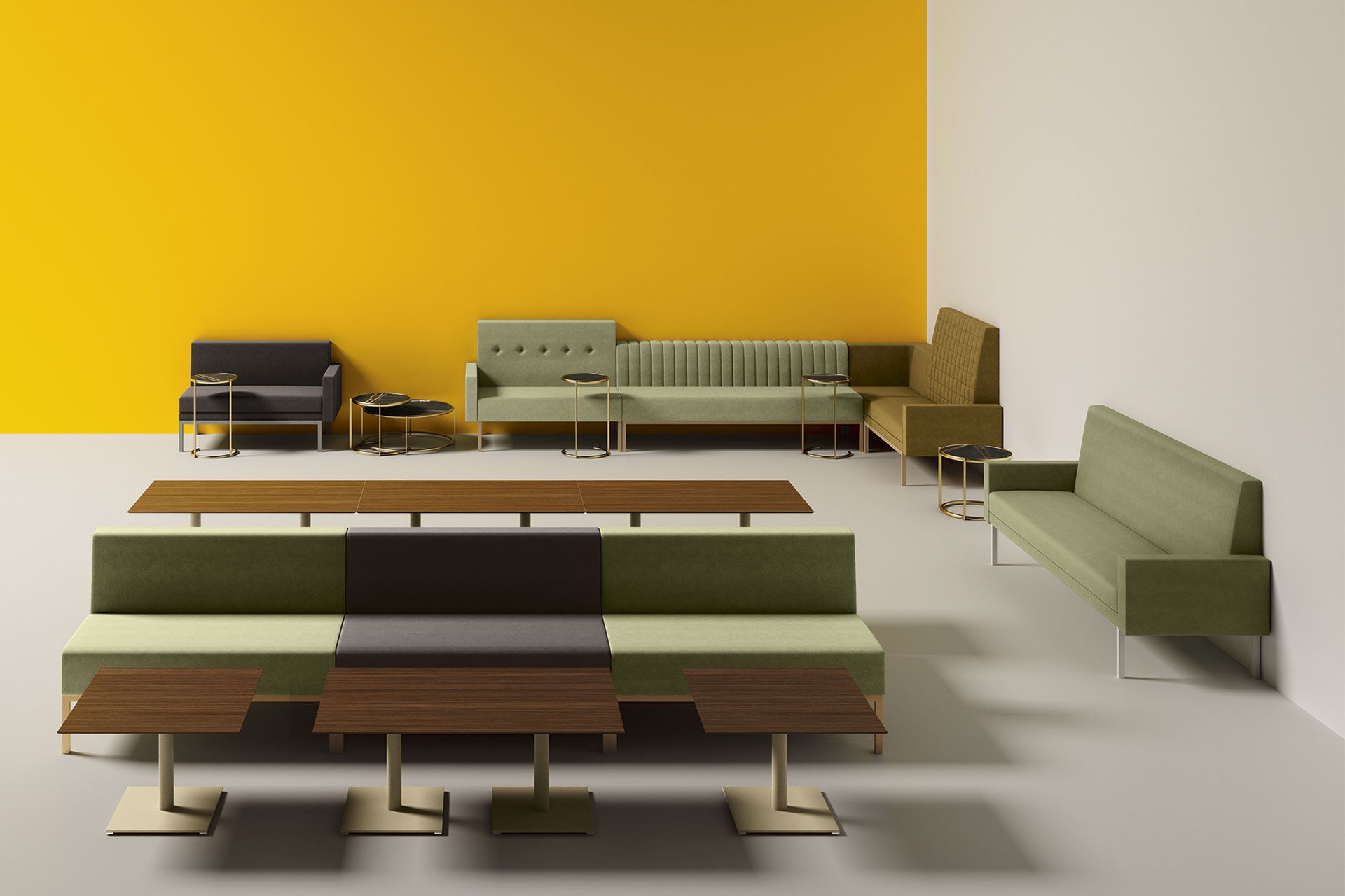 Модульный тканевый диван с огнестойкой обивкой Domingo Salotti More ARCH-00062915 - Вид №2