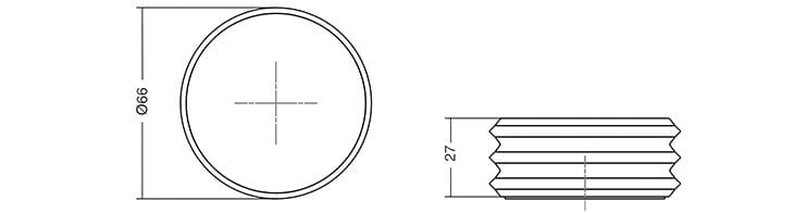 Дверной стопор из грецкого ореха Viefe Pulse ARCH-00146390 - Вид №2