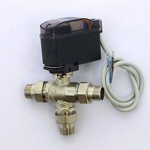 Кран сгон НН 3/4" 3-ходовой с сервоприводом MODULO COMPACT EMMETI