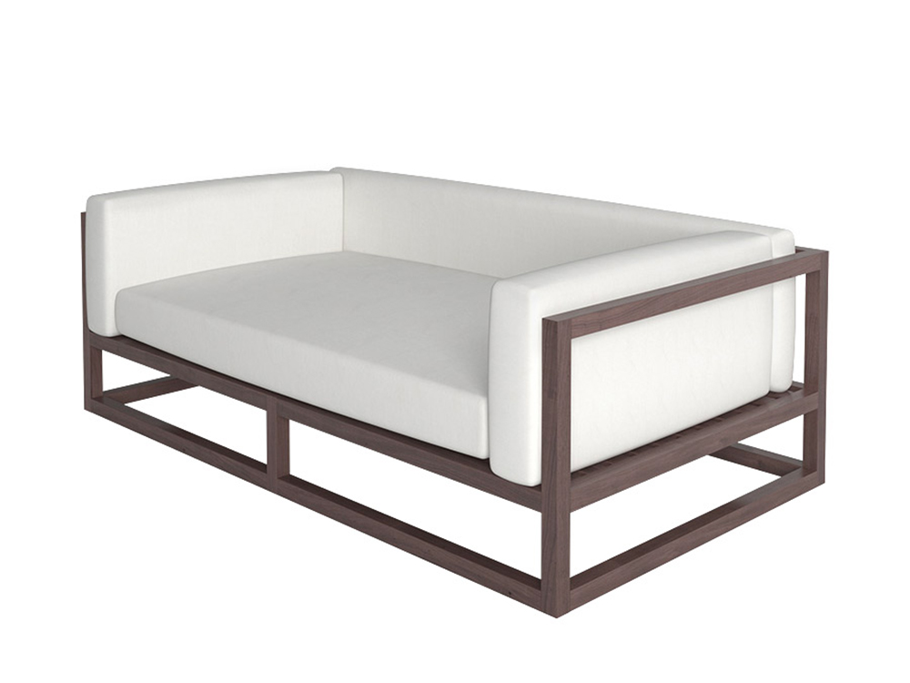 Уличный диван белый Palermo FURNITERA PALERMO 120372 Белый;коричневый  - Вид №1
