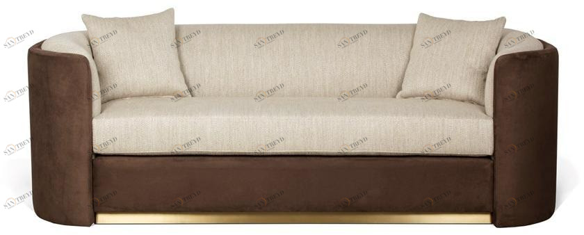 JOSÉ LEITE DE CASTRO Диван набук и ткань 3-х местный  13925872 