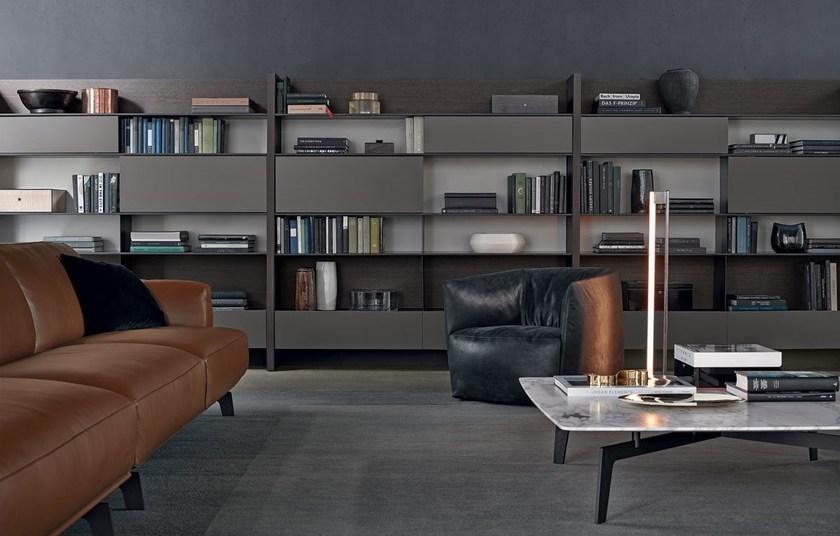 Poliform Модульная деревянная оборудованная стенка с тумбой под телевизор sun-id-1437437 - Вид №4