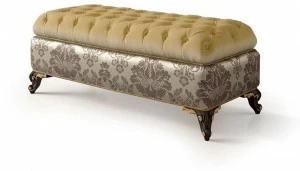 Carpanese Home Стеганая скамья, обитая тканью Heritage 6587